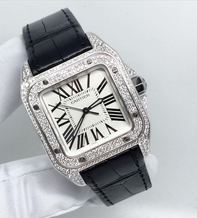 Cartier Santos 100 Piele Femei