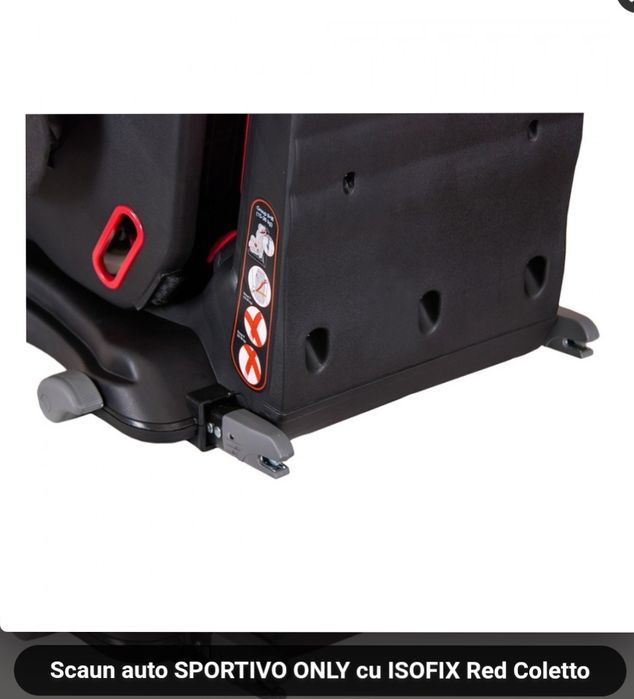 Scaun auto SPORTIVO ONLY cu ISOFIX Red Coletto