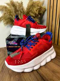 40-43 Versace Chain Reaction Red White