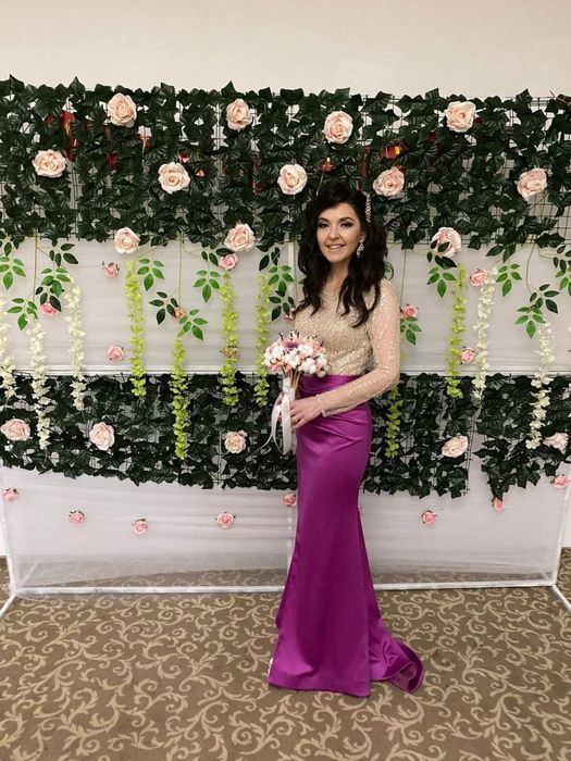 Rochita mov eleganta