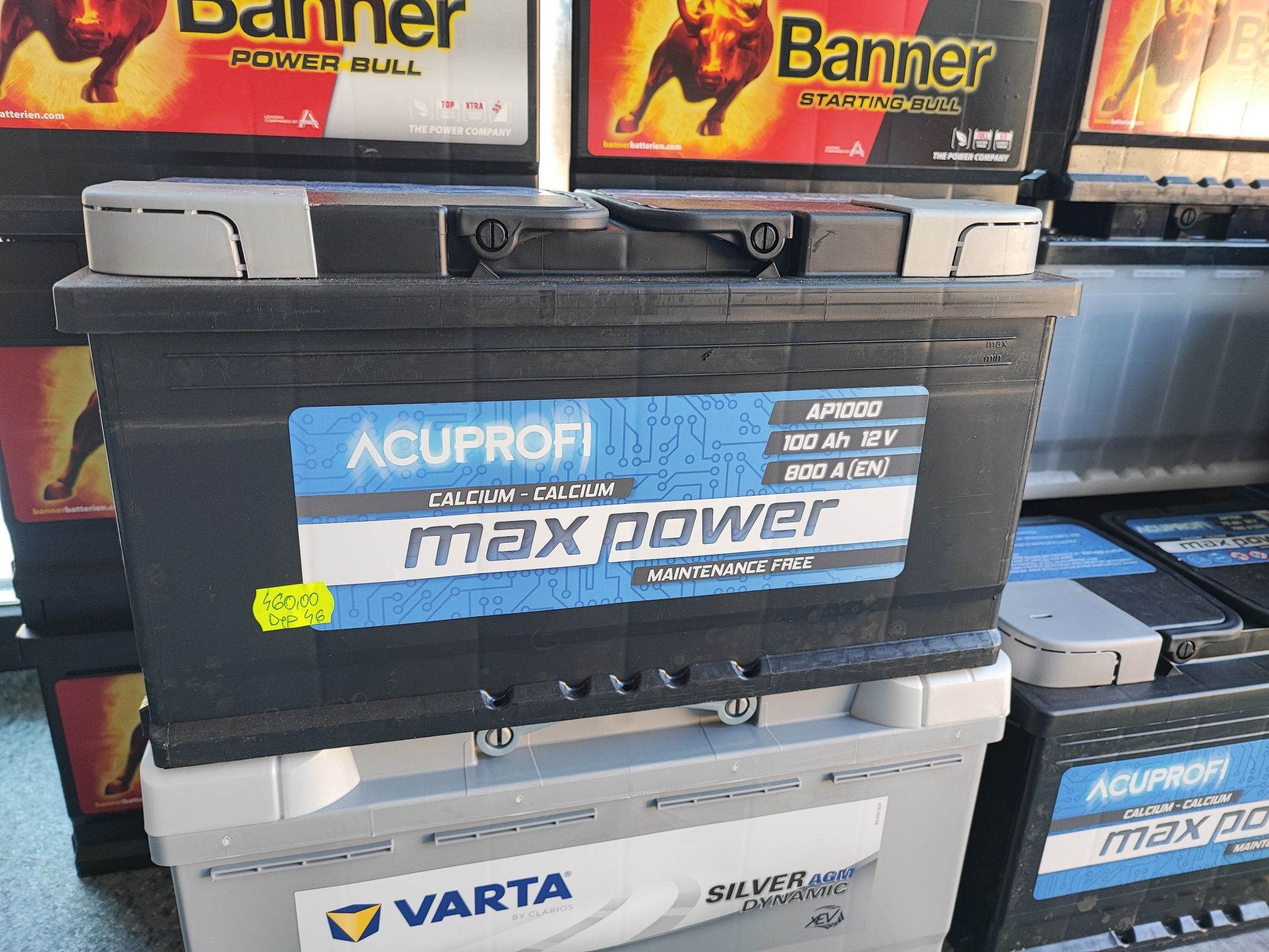 Baterie acumulator auto 100Ah Noi Garanție cu montaj și verificare