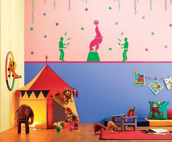 Pictura camere copii  bebe pereti loc de joaca