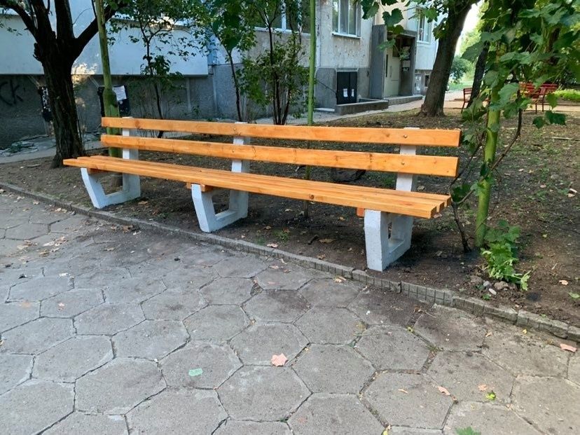 Градински пейки с размери 225или250см/40см