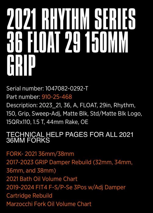 Furca Fox 36 Rhythm 150mm eMTB / Boost / GRIP / Lockout / 2023