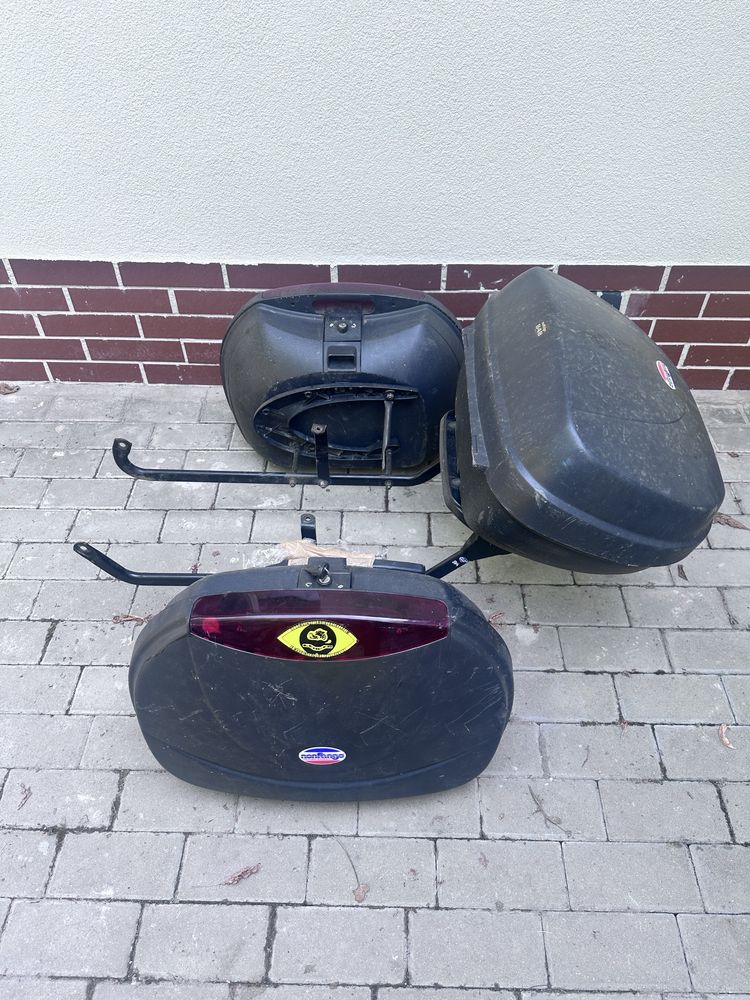 Set complet coburi + suport Honda vfr 800 98-01 sidecase topcase