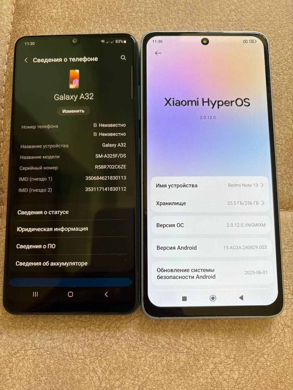 Redmi Note 13 8/256gb bonus Samsung A32 64gb