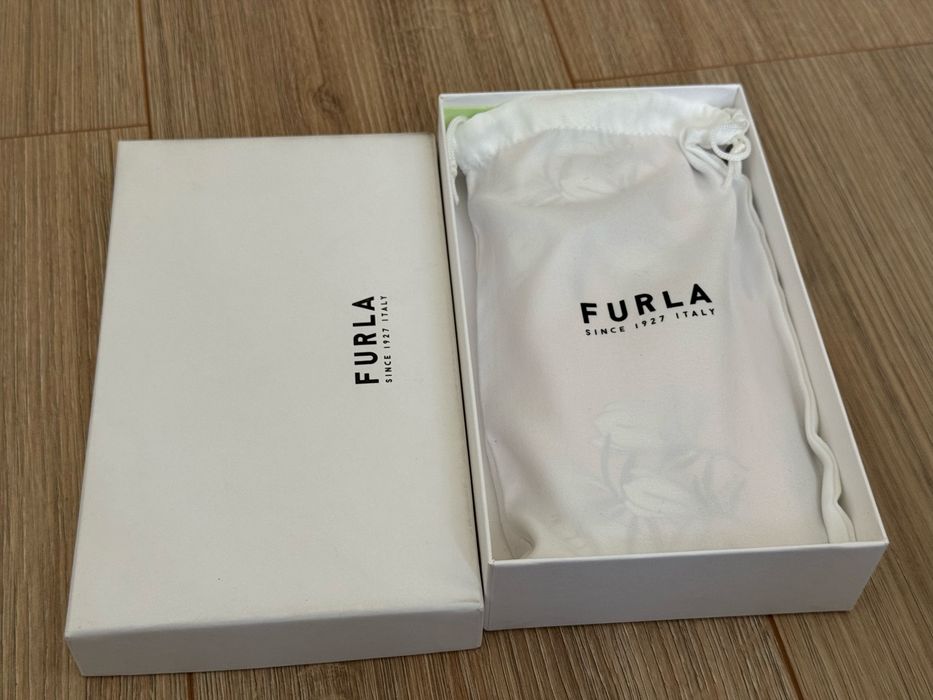 Portofel Furla 1927 XL bi-fold roz cu motive florale original