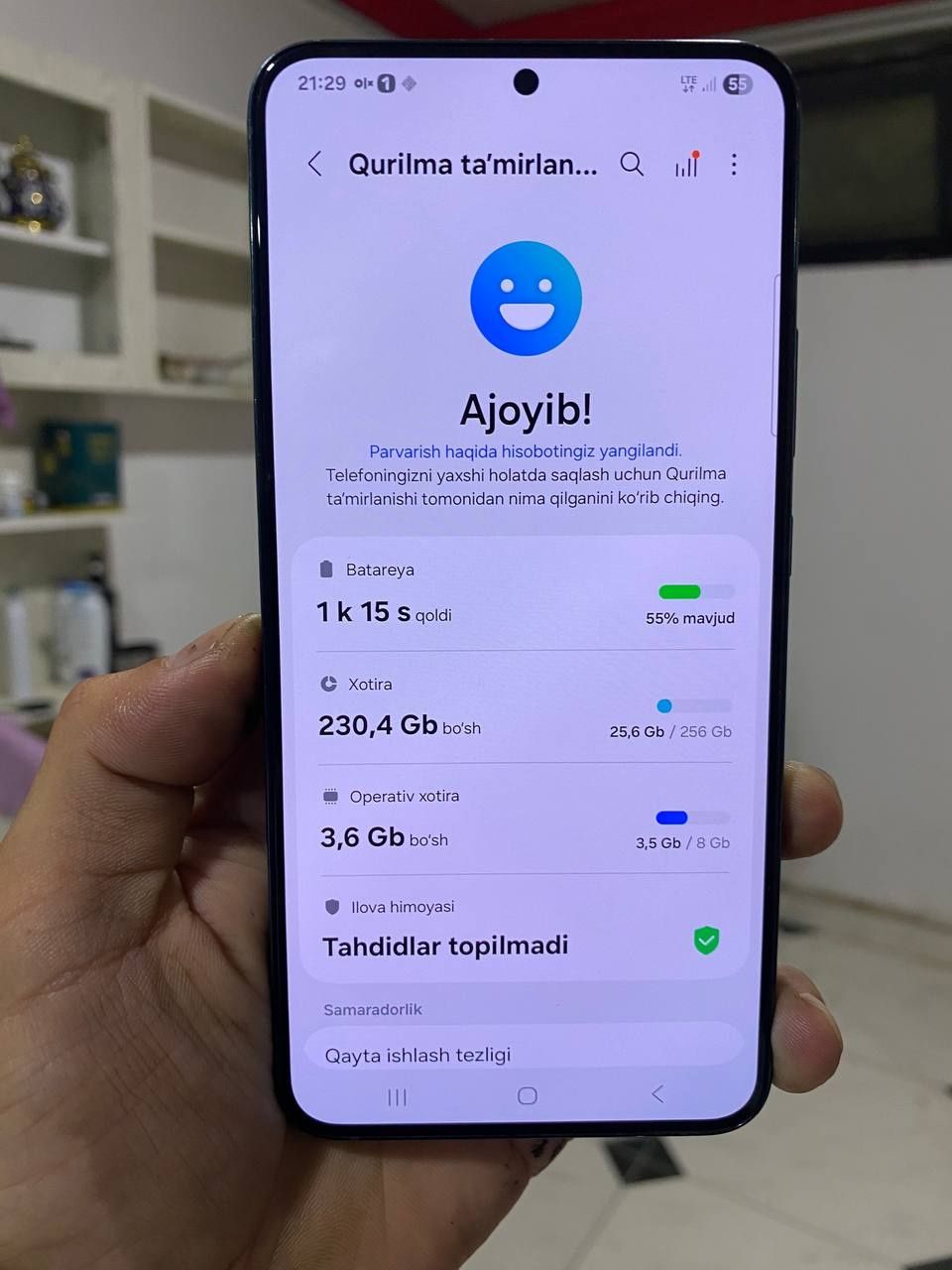 Samsung s 22plus holati ideal hali imeka bomagan narhi arzon