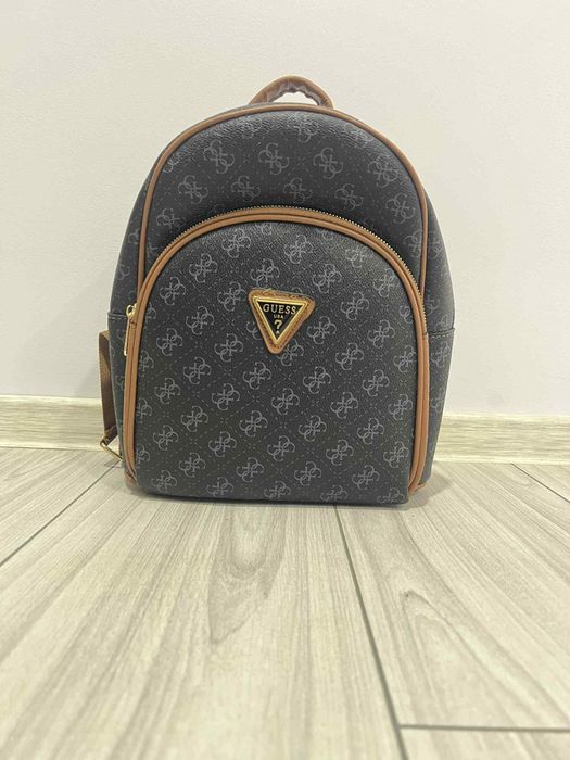Ghiozdan Guess , negru cu maro
