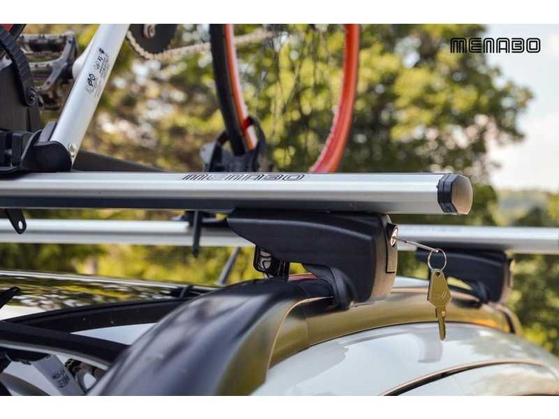 Алуминиеви напречни греди багажник MENABO Lince XL плътен рейлинг