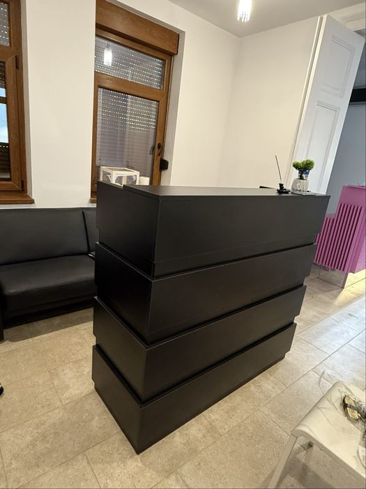 recepție modern, nou – design elegant, negru mat