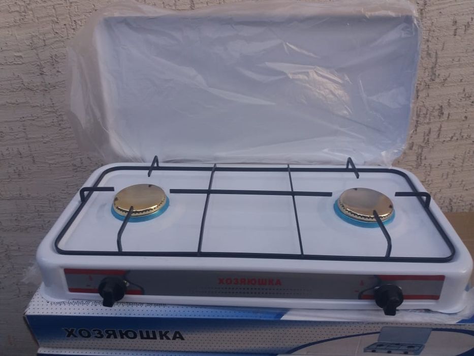 Газовая плиты 2х конфорочные ХОЗЯЮШКА новые в упаковке