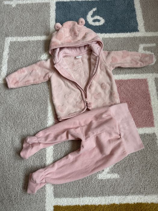 Set H&M flausat fetite marimea 68 (4-6 luni)