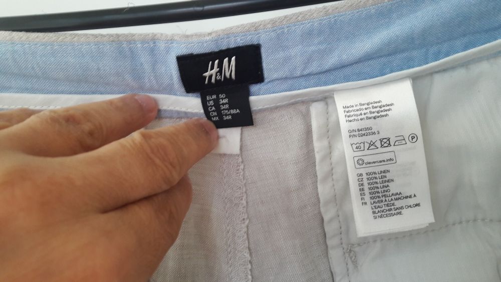 Pantaloni H&M material in