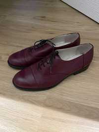 Pantofi tip oxford piele 39-39.5, o purtare