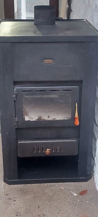 Камина на дърва 24kw с водна риза + пълно оборудване