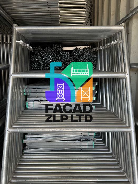 Строительные леса оцинкованные с настилом, труба Ø40мм, T=2.5мм Китай