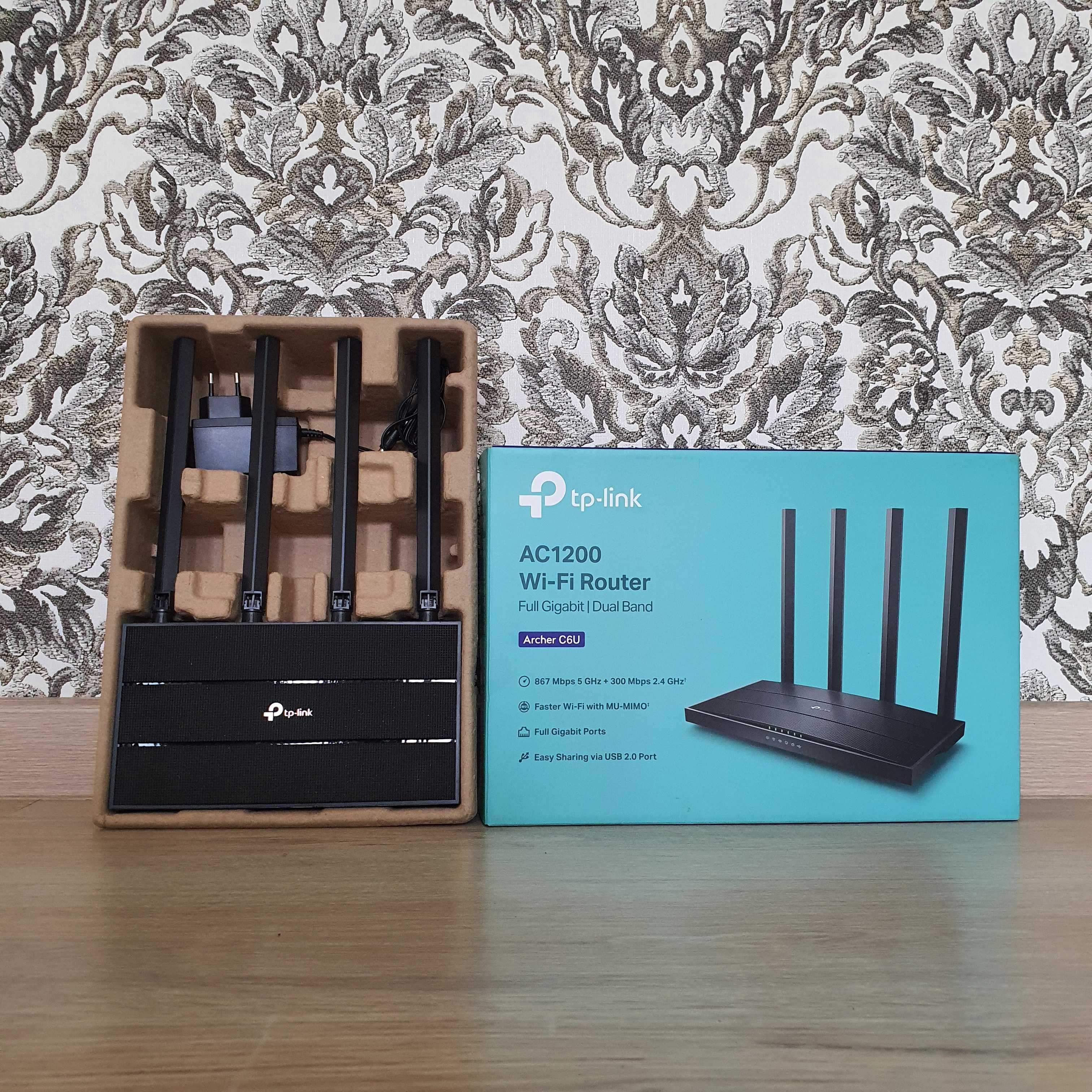 Маршрутизатор TP-Link Archer C6U. AC1200 Wi-Fi Router