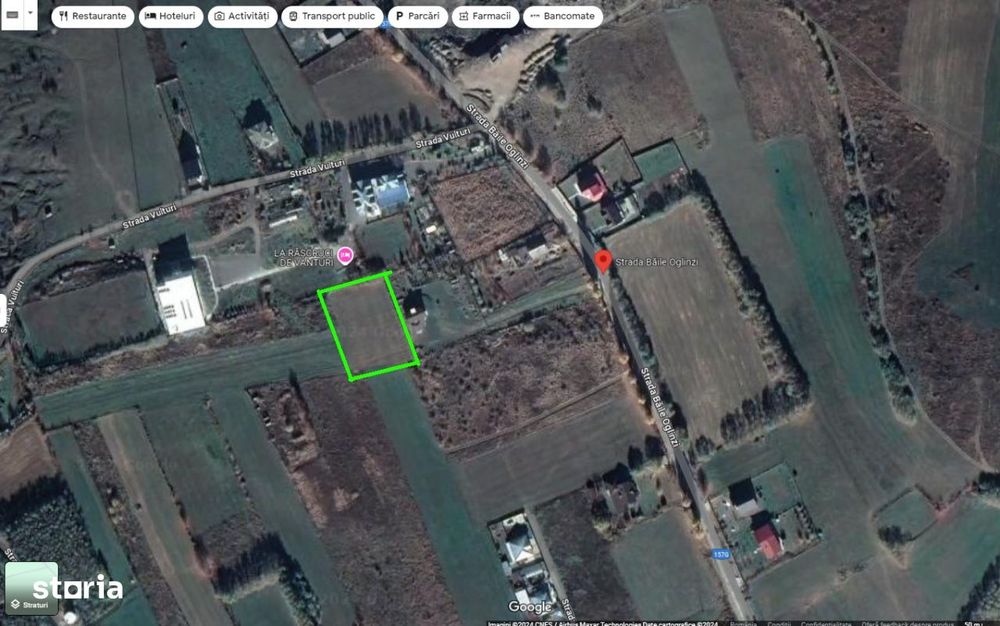 Teren intravilan, 26 ari, zona Baile Oglinzi, comision 0, negociabil