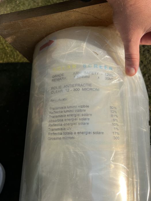Rola folie antiefractie 30m x 1,5 m