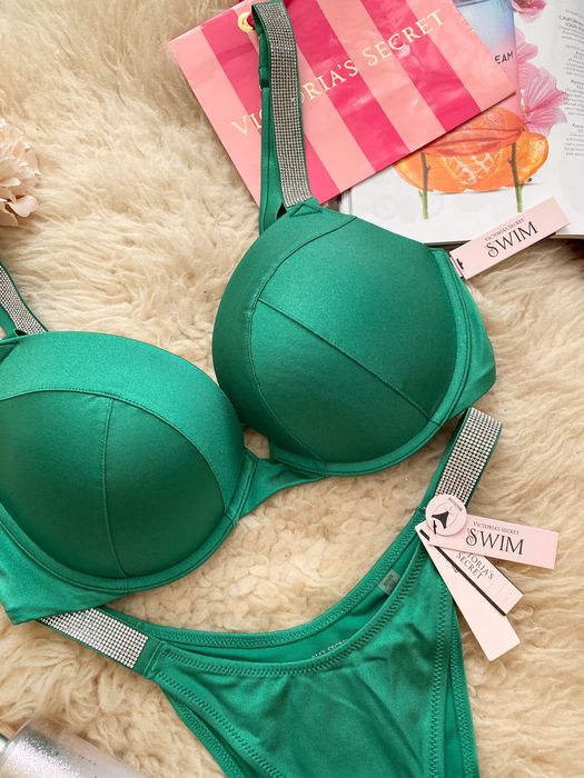 Зелен бански Victorias secret със стрази