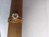 Inel de dama / logodna aur 14 k