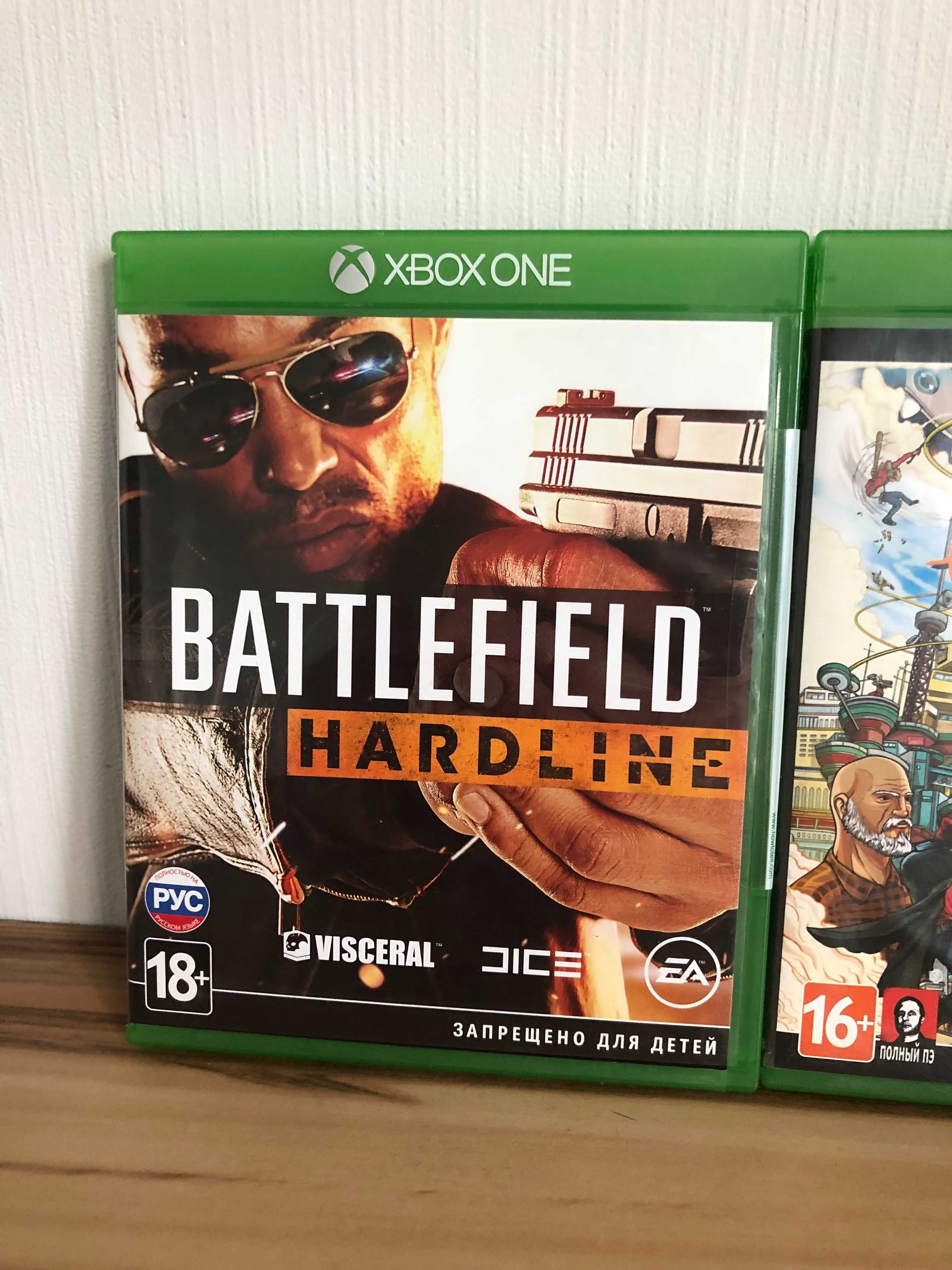 Диски xbox One S X Battlefield hardline / Sunset