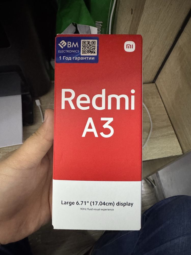 Redmi A3 3/64 black. Yangi ishlatilmagan