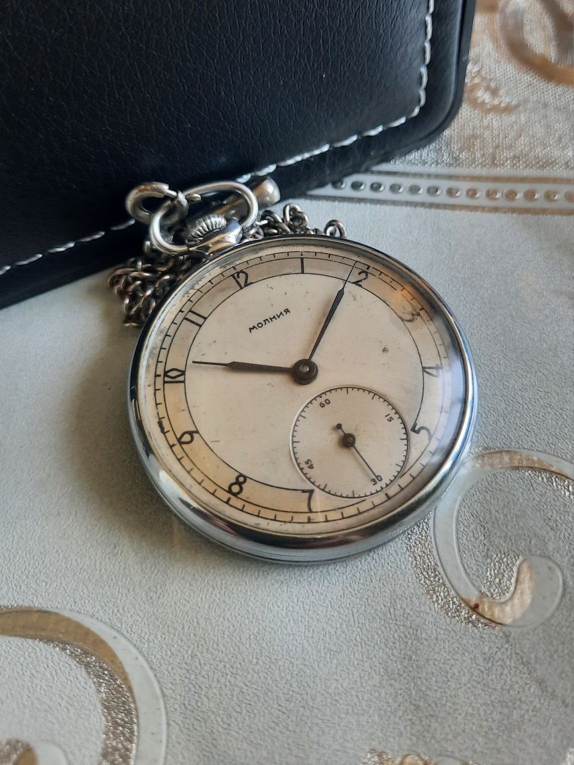 Редкие карманные часы ЧК-6 1951г.