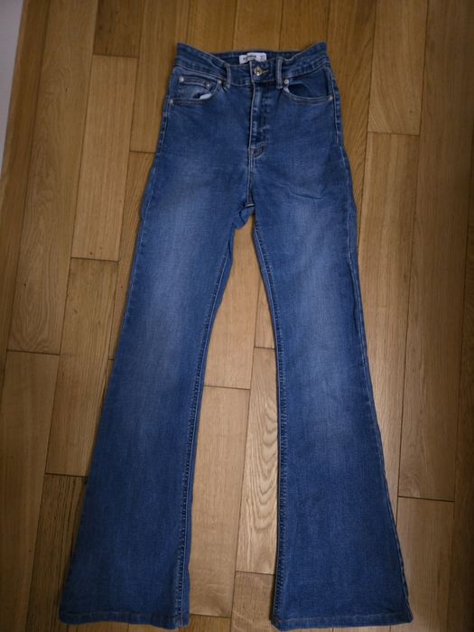 Дънки  с широки крачоли Pull&Bear