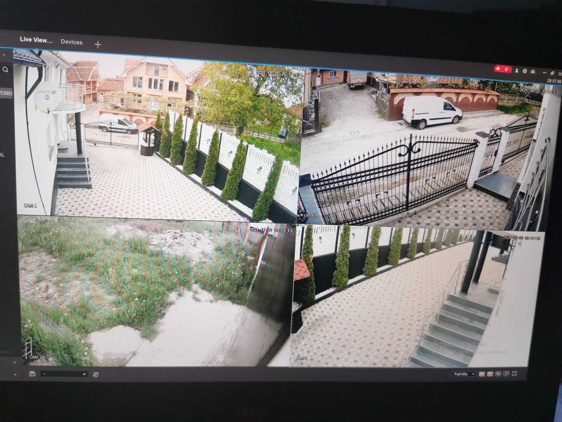 Sistem 4 8 camere supraveghere video Hikvision cu montaj in Reghin