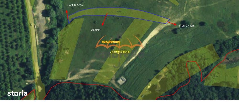 De vanzare teren intravilan, 2000m² in Borhanci