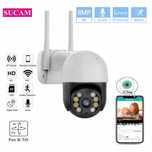 8MP Водоустойчива WiFi IP Камера Двупосочно аудио Нощно виждане ICSEE