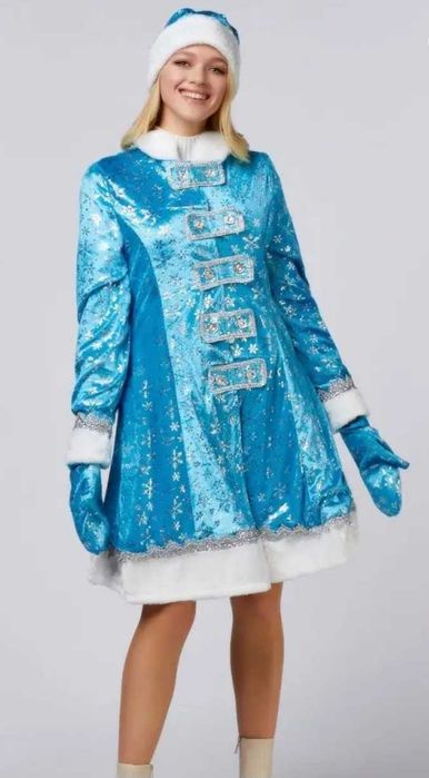 Снегурочка костюм новогодний взрослый