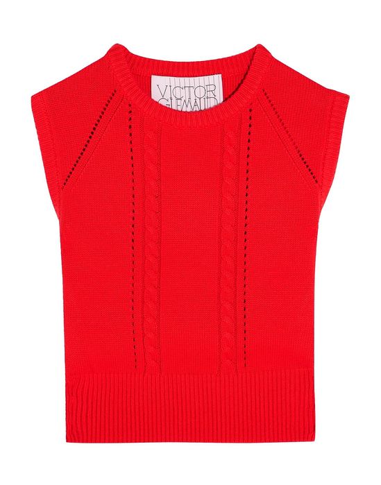 Плетен топ Victor Glemaud с отворен гръб, M - L, нов