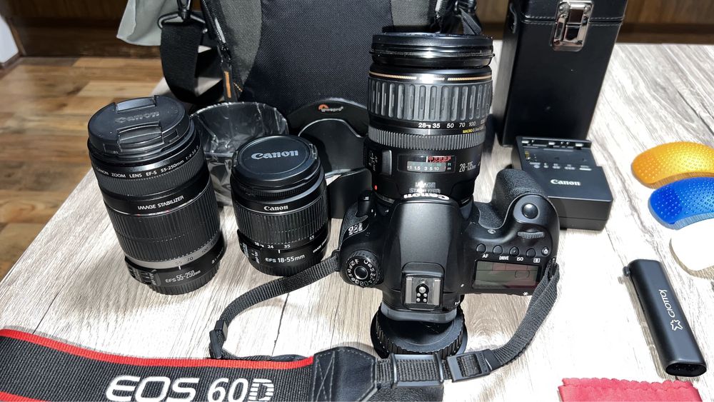 Фотоапарат Canon 60D и обективи