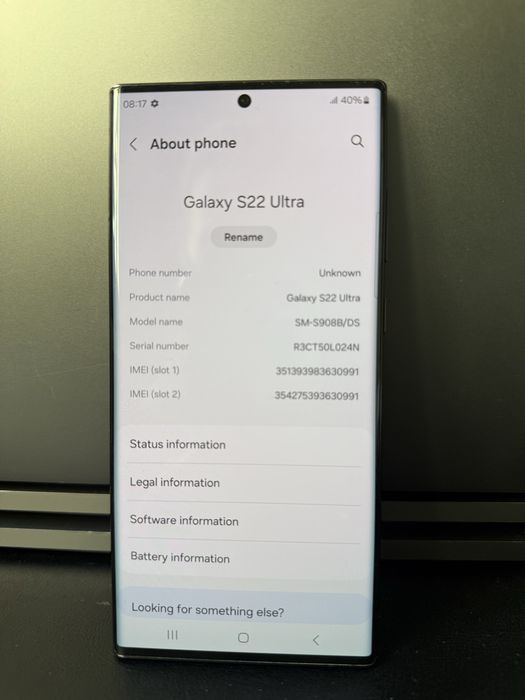 Samsung S22Ultra 128GB