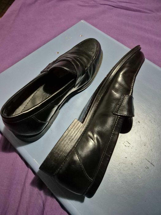 Pantofi barbatesti, piele naturala, purtati, stare buna, marime 42,5