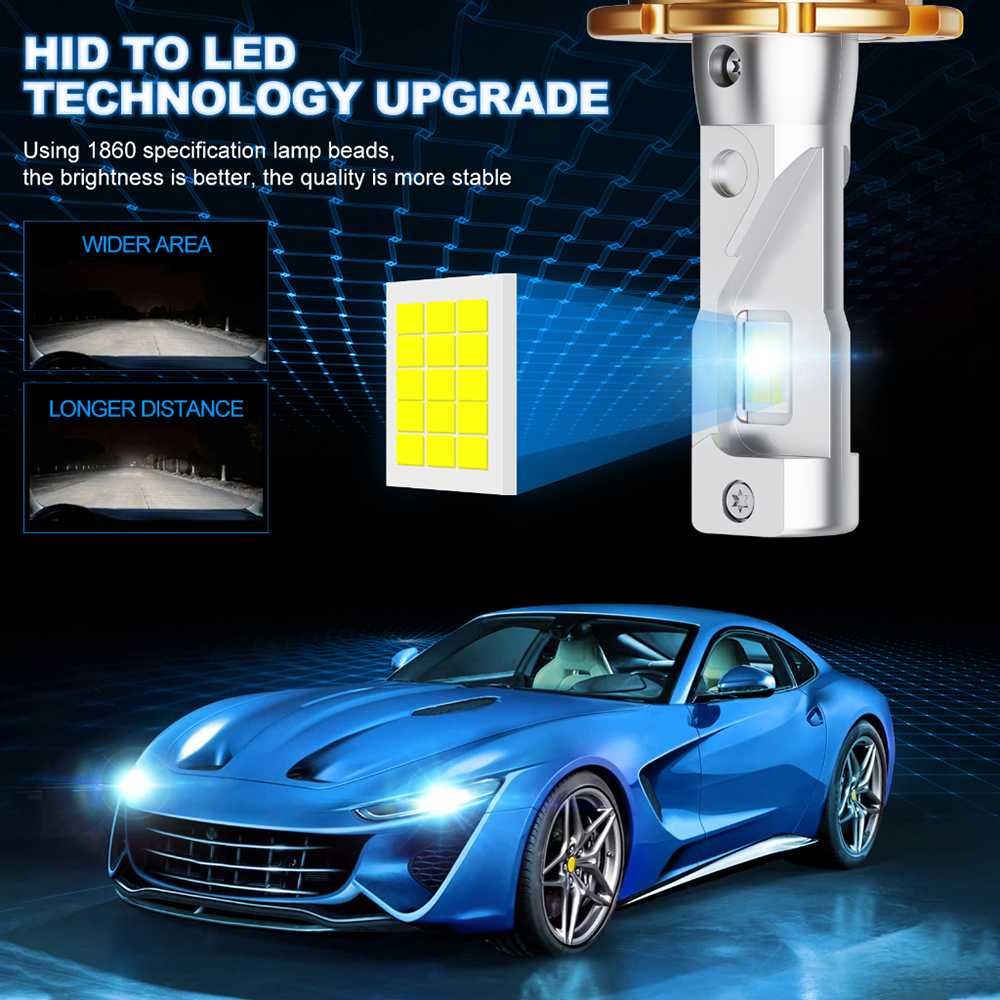 LED Xenon крушки D5S, 70 W, 12000 LM, Canbus D-series