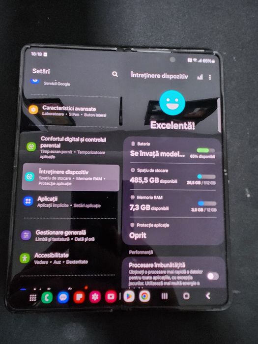 Samsung fold 3 NOU 512gb nefolosit.