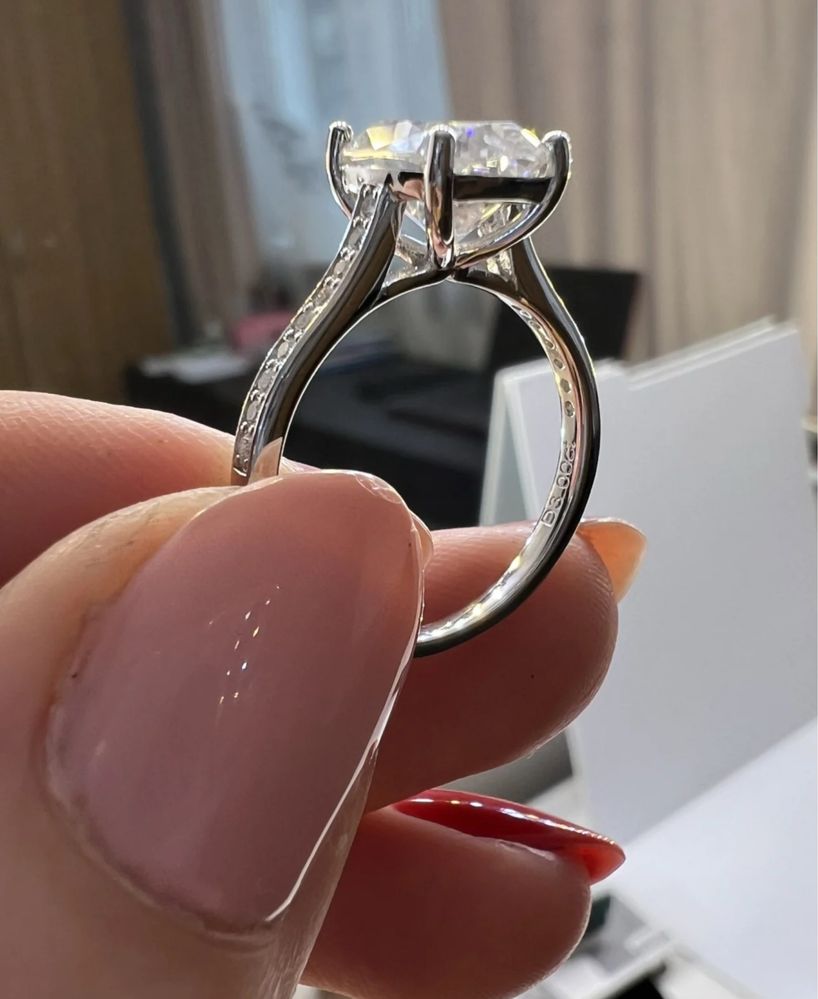 Inel moissanite 3 CT