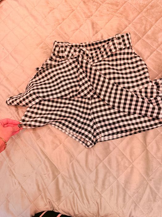 Къса карирана пола ZARA