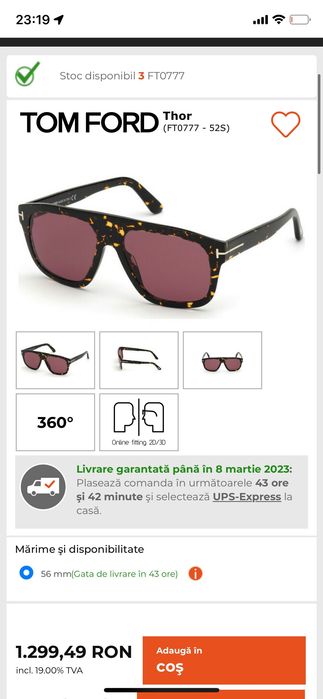 Ochelari Tom Ford