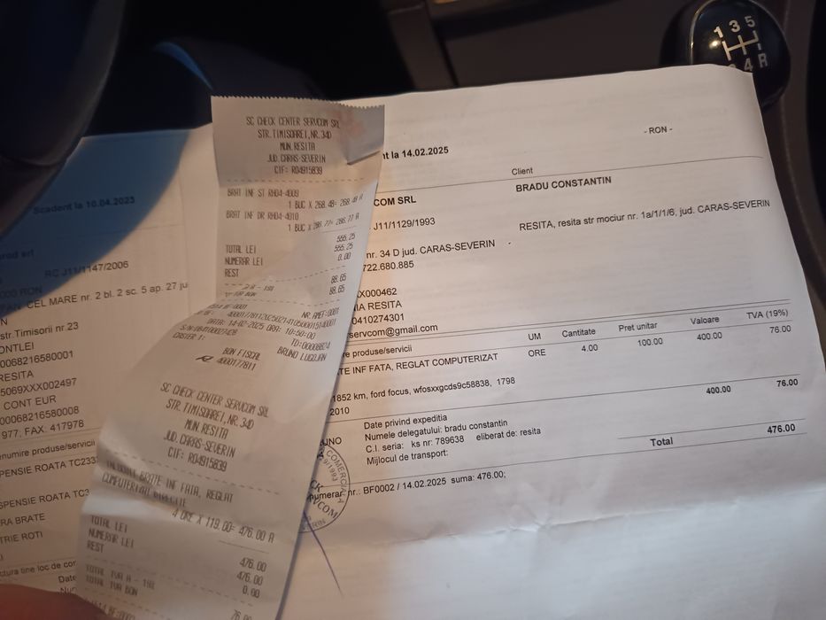 Ford Focus inmatriculat 2010 benzina-1.8, 200.000 km REAli!