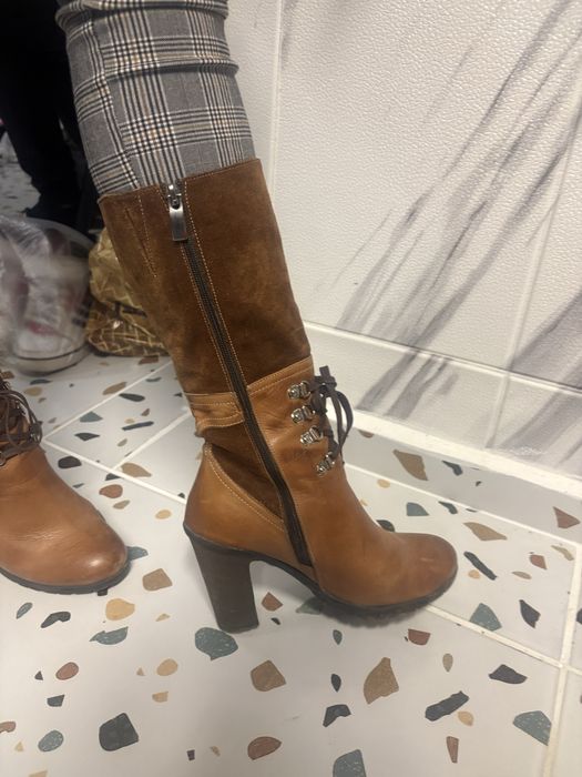 Дамски ботуши естствена кожа 37 н
