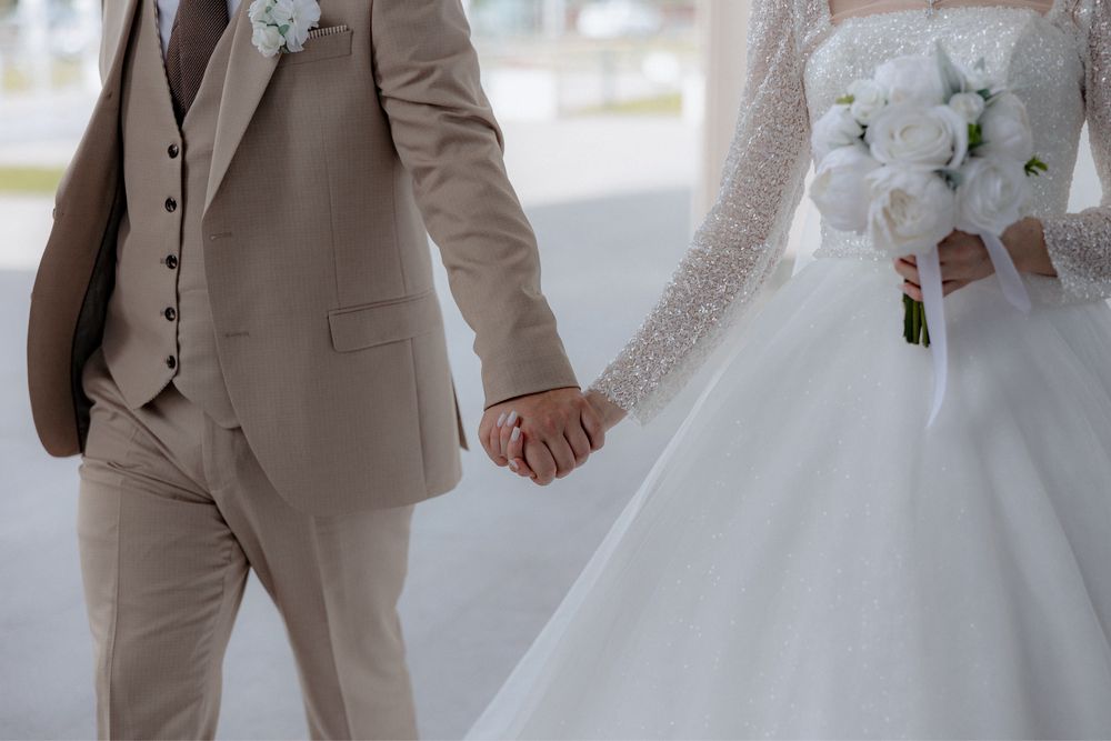 Белоснежное свадебное платье