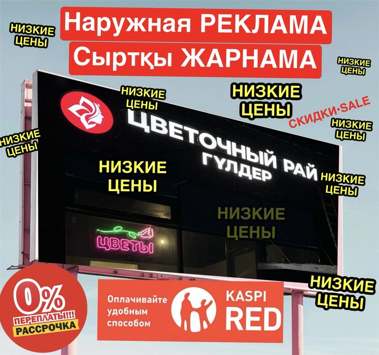 Баннера, вывеска, наружная реклама