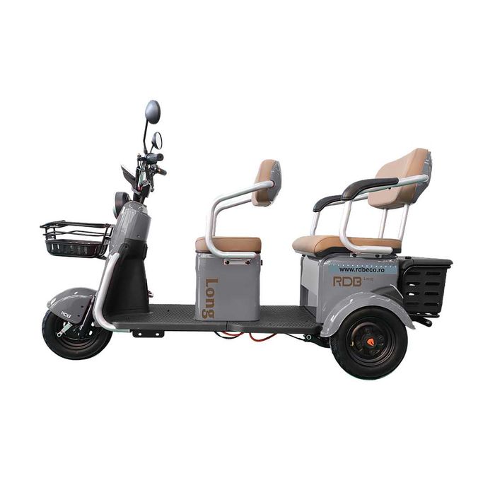 Triciclu Electric RDB LONG, fara permis, 2000W, 25km/h IN RATE!!!