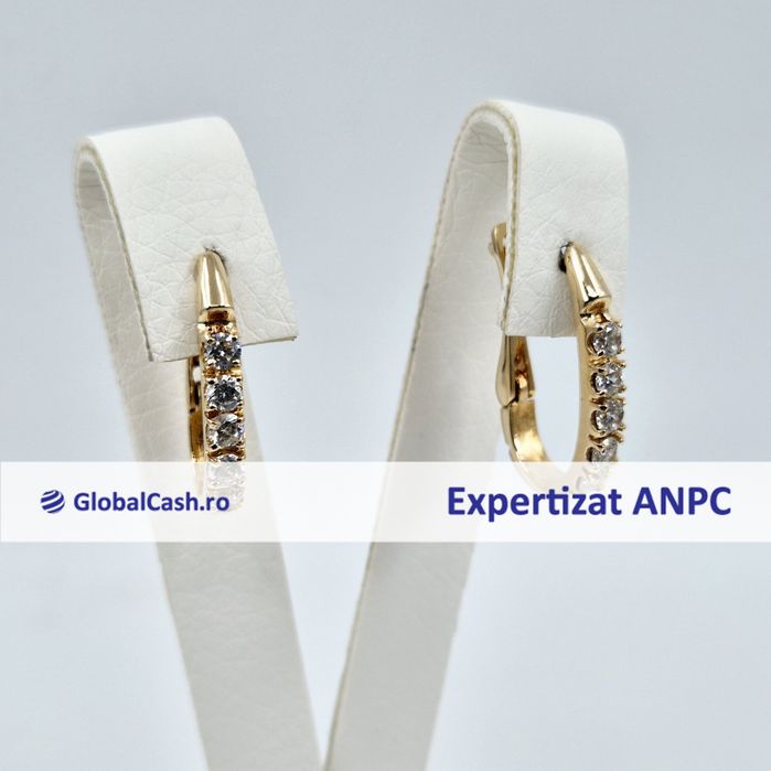 Cercei din aur de 14k, 5.25g | GlobalCash.ro #GR113614