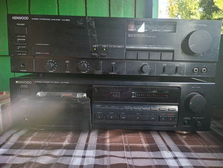 Radio Rema  mono 230,fabricatie germana,deck și stație kenwood